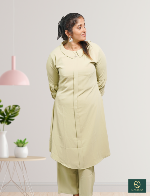 Pastel Green Arabian Co-ord Set and Pant